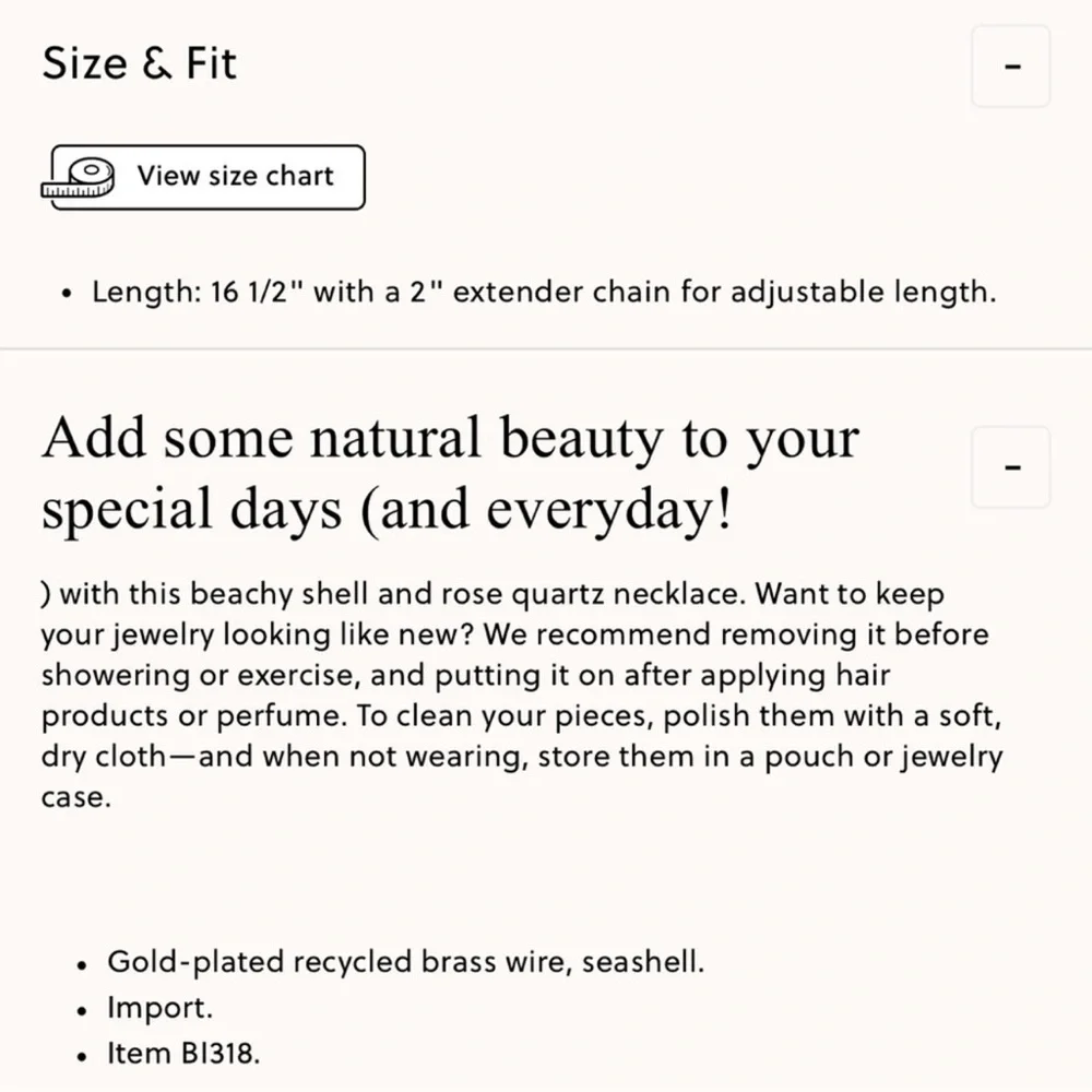 NWT J. Crew White and Gold Shell Necklace - Picture 3 of 3